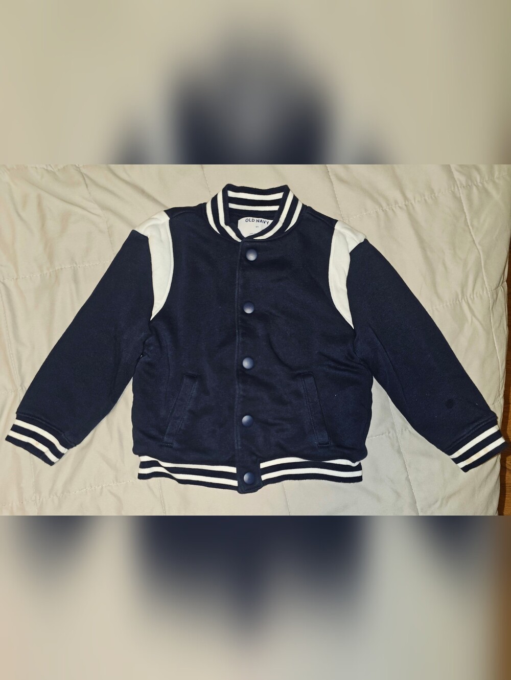 Old Navy Toddler Boys Varsity Fleece Bomber Jacket Boys 3T